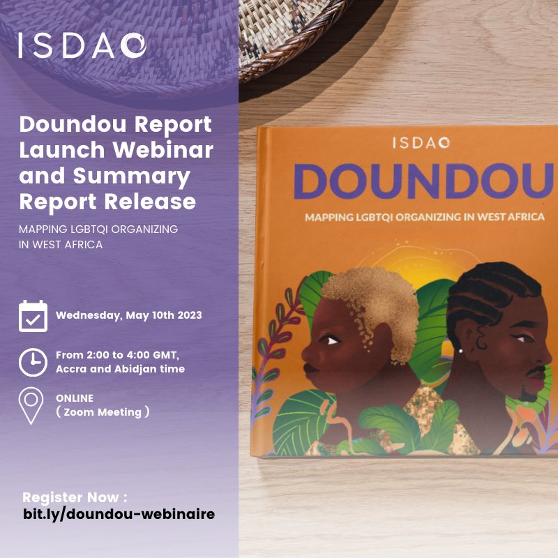 ISDAOSankofa's tweet photo. What is the current state of LGBTQI organizing and funding in West Africa ⁉️
Join us next week Wednesday for a webinar discussing and launching our mapping report, Doundou 🌱
Register now at https://t.co/VvLCg00gCl https://t.co/KwQ7jOOiei