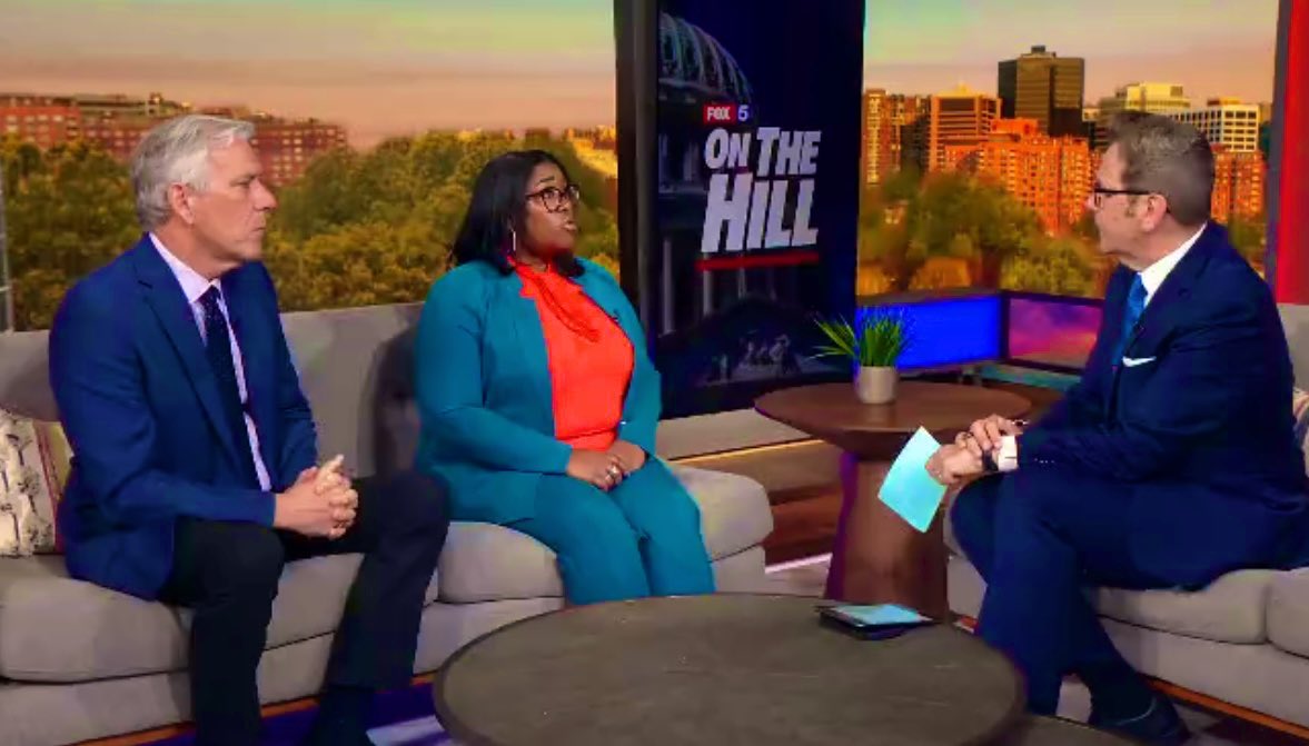 FitzFox5DC's tweet photo. Pleas from police and politicians to stop gun violence haven’t worked. What will?  Kandis Catalan from DC’s Office of Gun Violence Prevention &amp; Roger Marmet founder of Peace For DC join @Fox5DC’s #OnTheHill to talk about grassroots efforts on gun crime https://t.co/uq7XyKiLWZ https://t.co/cRQOXGm2yn