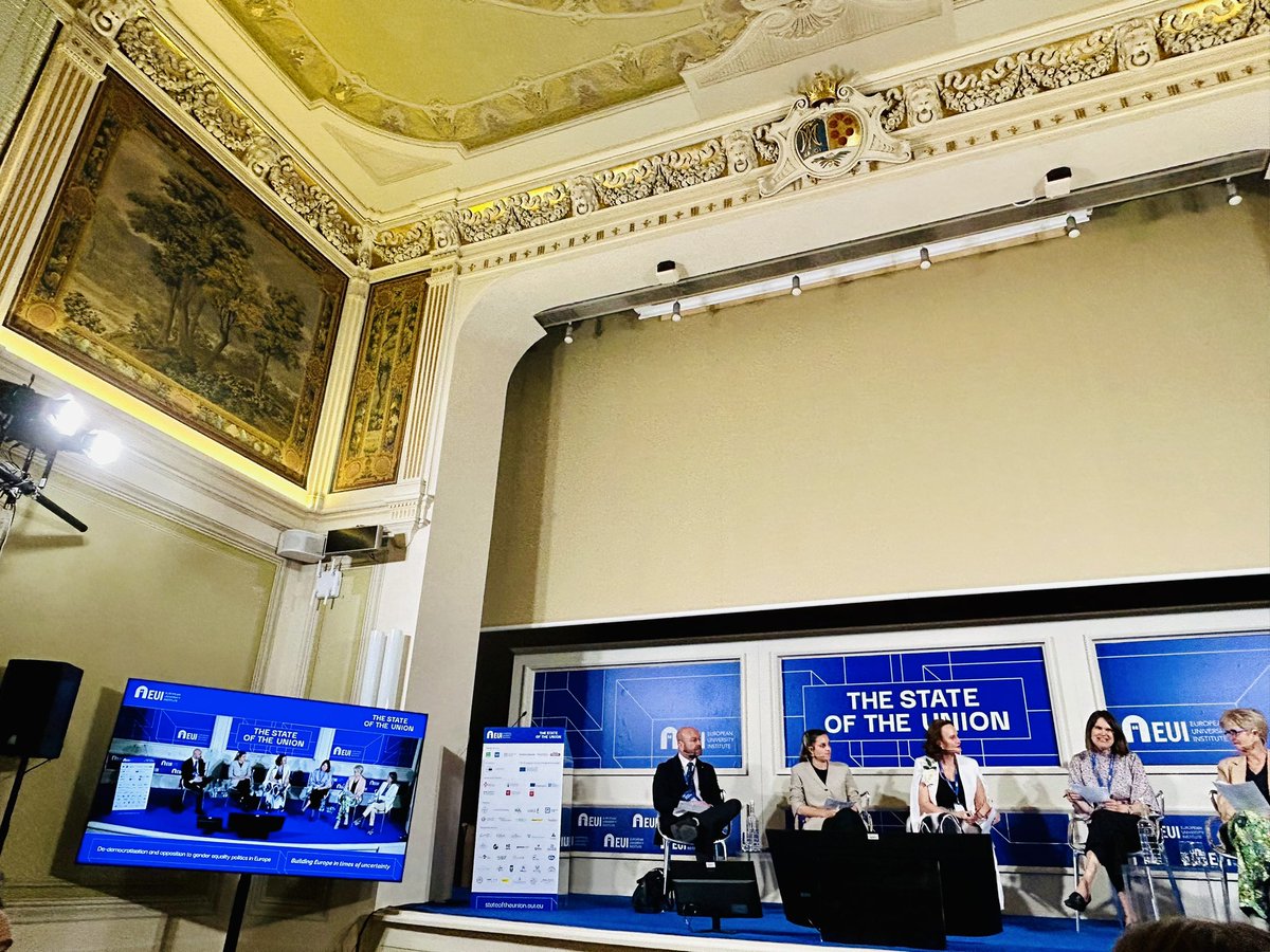 Johanna Kantola (@johanna_kantola) on Twitter photo Delighted to talk in the plenary panel ”De-democratisation and opposition to gender equality in Europe” at The State of the Union conference in Florence <a href="/EUISoU/">The State of the Union</a> <a href="/EUI_EU/">European University Institute</a> #SOU2023
Academic Hollywood moment <a href="/RuthRubioMarn1/">Ruth Rubio Marín</a> tells us 🌟 enjoying with @LRubioGrundell <a href="/elombardo12/">Emanuela Lombardo</a> Delighted to talk in the plenary panel ”De-democratisation and opposition to gender equality in Europe” at The State of the Union conference in Florence <a href="/EUISoU/">The State of the Union</a> <a href="/EUI_EU/">European University Institute</a> #SOU2023
Academic Hollywood moment <a href="/RuthRubioMarn1/">Ruth Rubio Marín</a> tells us 🌟 enjoying with @LRubioGrundell <a href="/elombardo12/">Emanuela Lombardo</a>