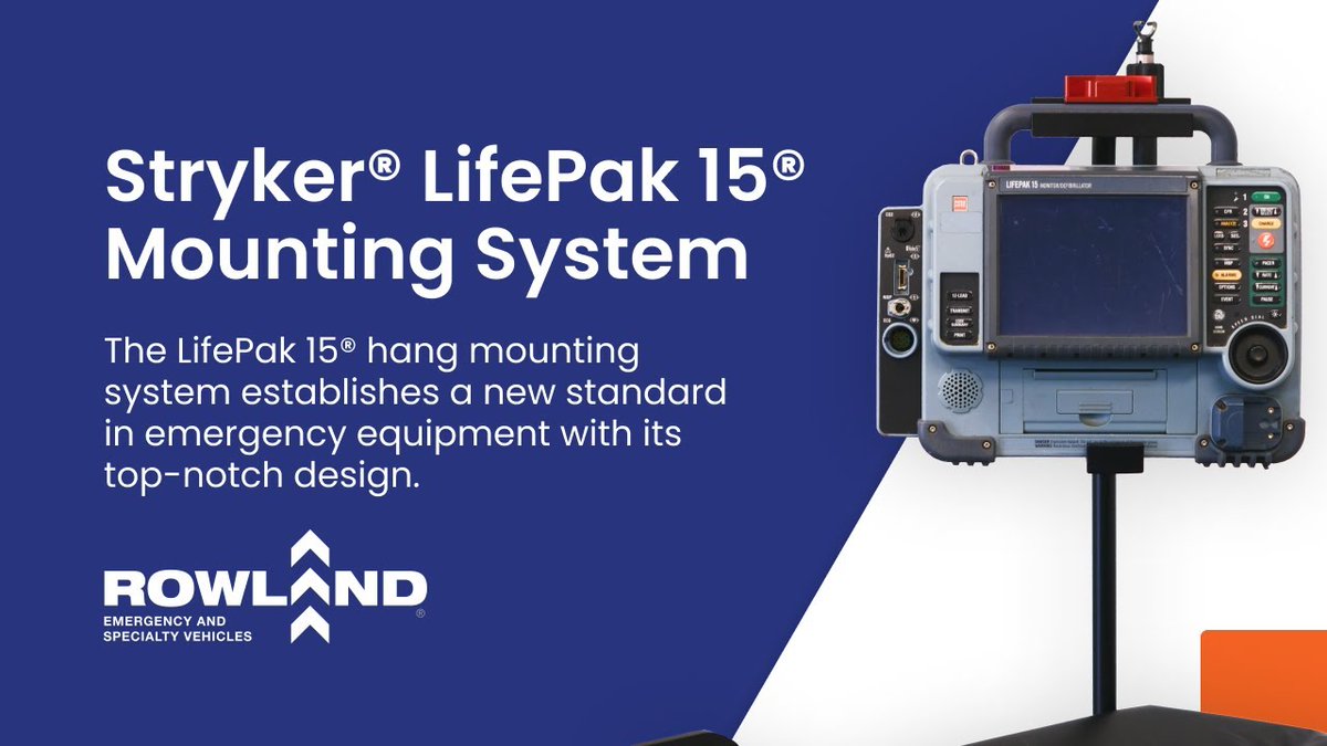 Rowland_Emerg's tweet photo. 🚑 Introducing the game-changing Stryker® LifePak 15® Mounting System by Rowland Emergency!
Experience unparalleled design & efficiency for emergency equipment.
Check out the video here 👉 https://t.co/wH0yLSfX6O
#lifepak15 #rowlandemergency #stryker https://t.co/9Pos04535R