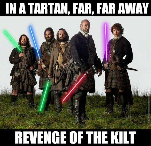 peekaboo_jen's tweet photo. May The Fourth Be With You!
#Outander
#MayTheFourthBeWithYou
#StarWarsDay
@GrantORourke @StephenWalters @SamHeughan @grahammctavish and #duncanlacroix https://t.co/LmjxOxan6W