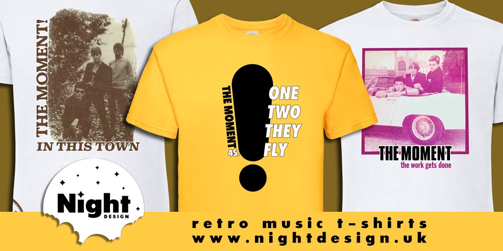 The last time we saw The Moment was at a Phoenix Rally in the mid 80's! Now we are delighted to officially add them to our ever expanding collection of Mod Gods t-shirts...One, Two They Fly!
nightdesign.uk/collections/al…
#NightDesign #RetroMusicTees #TheMoment #ModRevival #PowerPop