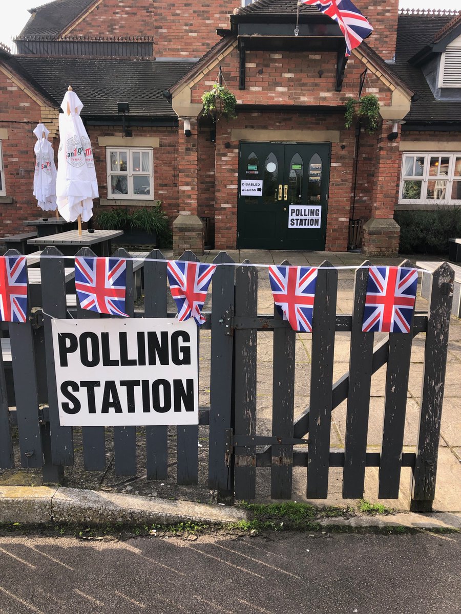 Bunting out for polling day - sure that's the reason.   Voting is important and the ability to vote deserves the flags out at Strawberry Fields for Evesham South ward.   Come vote for Julie Tucker and Ed Cohen, your green councillors up for re-election