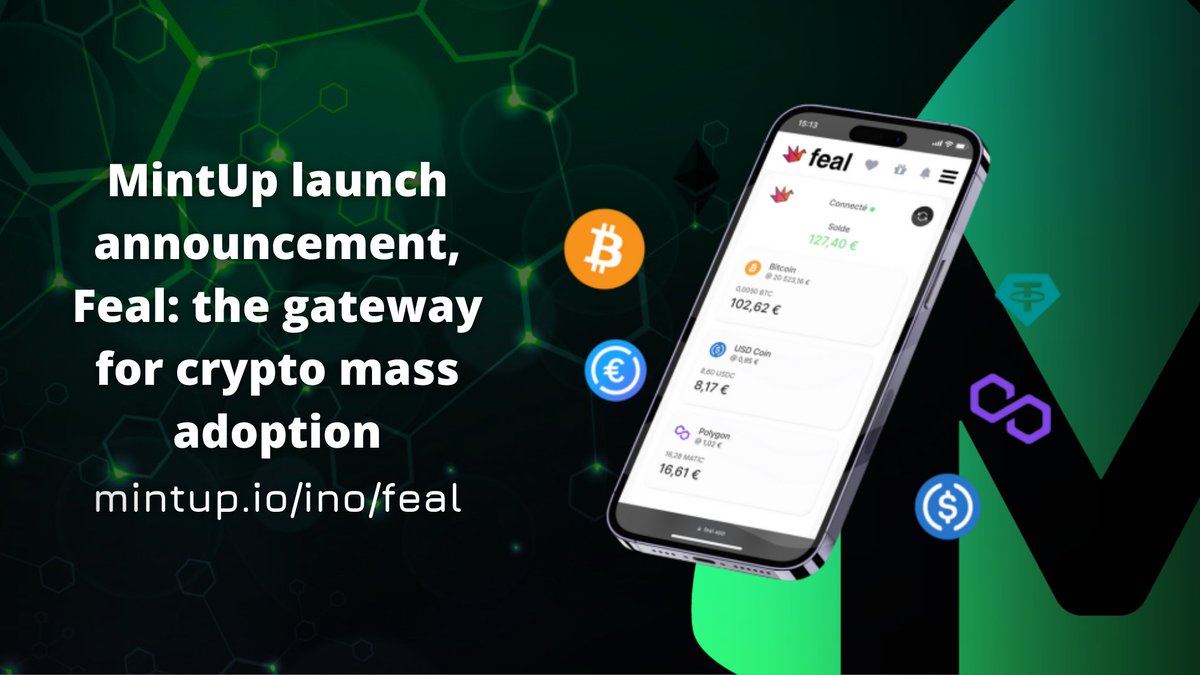 MintUpNFT's tweet photo. Discover @feal_app  : The gateway for crypto mass adoption! 👇
📷 Read our latest blog post on MINTUP's launch and learn how we're making #crypto accessible to everyone. #MINTUP #FEAL #PEPE  https://t.co/lOmklXgYzm https://t.co/9XGP0HSoyK