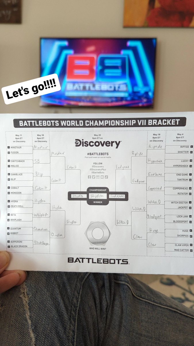 hellobeecher's tweet image. Let's go!!! #BattleBots #Robotics #tournament #gohydra