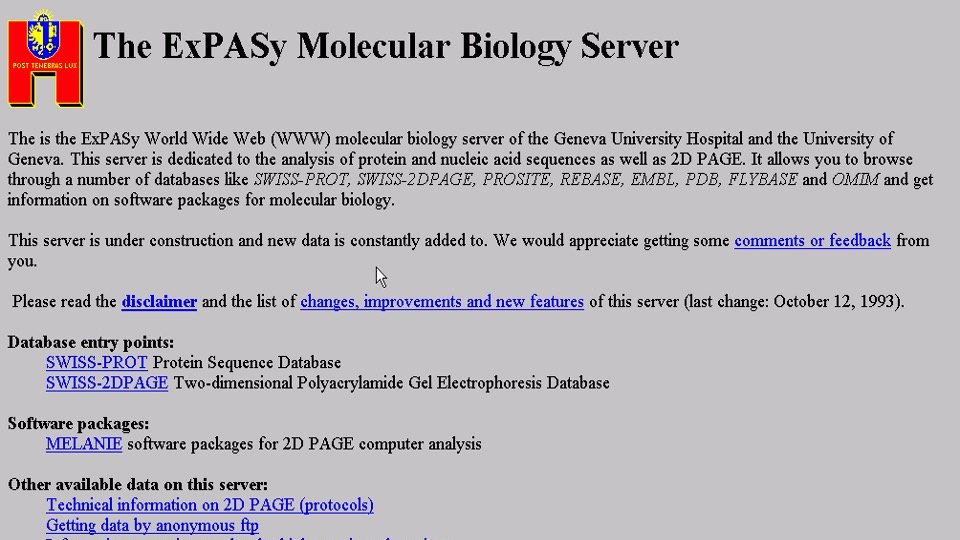 Did you know that Expasy.org launched in the same year as the #WorldWideWeb was made publicly available?

In 2023, this website SIB’s bioinformatics resource portal, marks its 30th anniversary!

Find out more: expasy.org/about