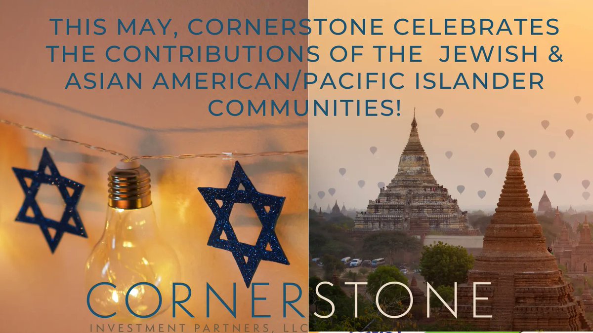 May is the Heritage Month for both the Jewish American and Asian American / Pacific Islander communities. We celebrate their long history,  achievements, &amp; contributions to American culture, government, &amp; business. 

#JewishAmericanHeritageMonth #AAPIHeritageMonth
