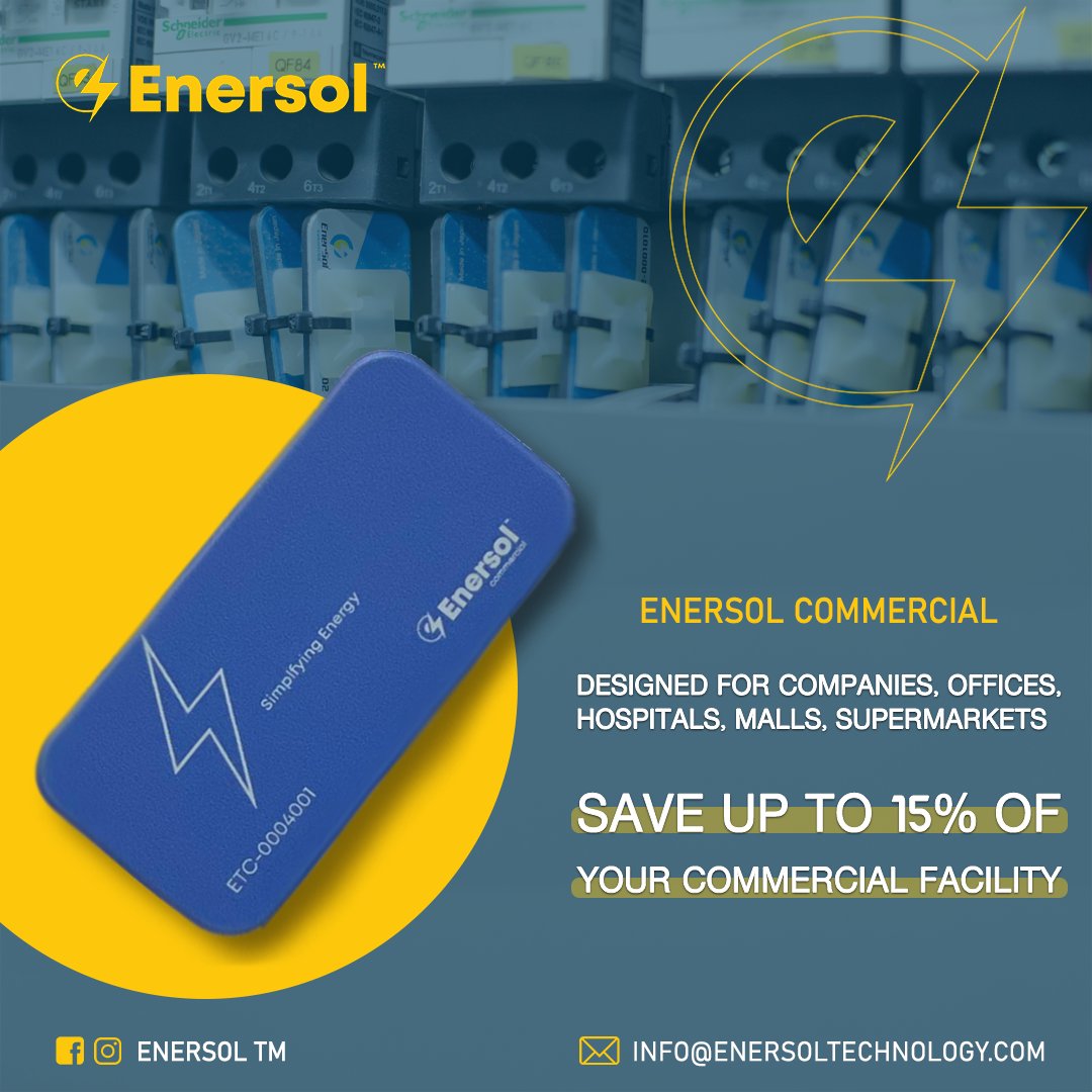 Enersoltm's tweet image. Are you ready to save on your Electricity Bills ⁉️

-Save up to 15% with our energy solution for commercial facilities with Enersol™ Commercial Plates.

#Enersol #Techsol #Savings #Energy #BeAPart #AStepForward #GLOBAL #tweety #retweet #japan #tokyo #electrical #technical #ville
