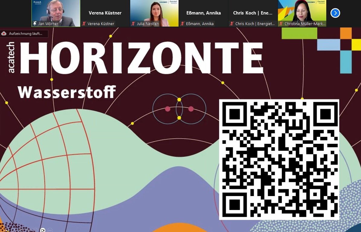 Wo öffnen sich Horizonte, welche Technologien verändern unsere Gesellschaft? Mit #acatechHORIZONTE klären wir Fakten & stoßen Diskussionen an. Im Rahmen der @energietage debattierte HORIZONTE heute, welche Rolle #Wasserstoff für Wirtschaft und Klima spielen kann.