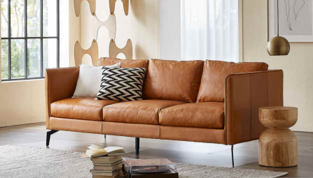 a great way to add both comfort and style to any living room.
#modernsofa #leathersofa #neutralcolors #cleanlines #contemporarydesign #comfyseating #livingroomdecor #minimaliststyle #interiordesign #homefurniture #sleekdesign #comfortablefurniture #timelessstyle #homedecoration