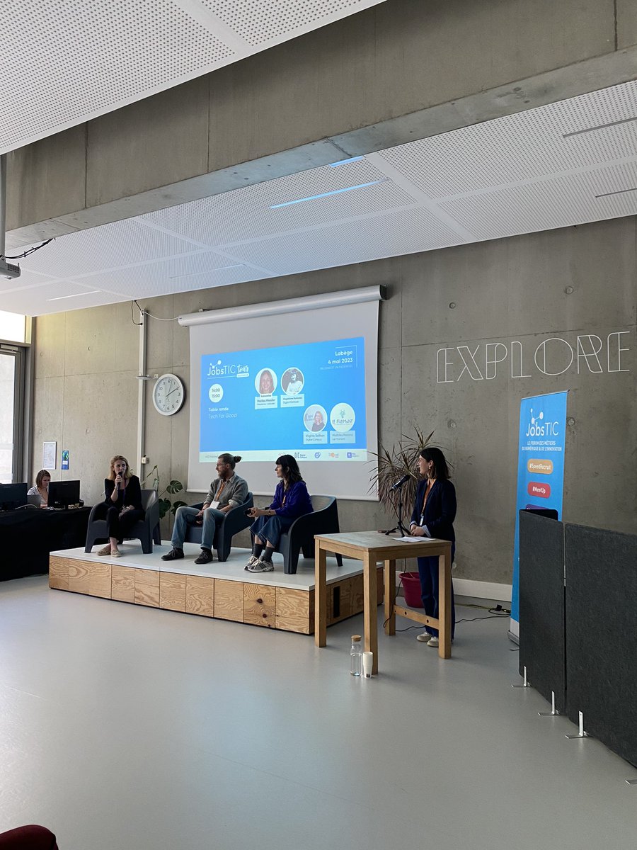 La_Melee's tweet image. JobsTIC tour 2023 #labege 🔵

« Une technologie engagée au service du bien commun et responsable, elle est consciente qu’elle a un impact négatif et essaye de le contrôler et le réduire. Une technologie plus accessible, plus diverse et responsable. » Marilou de @makesense