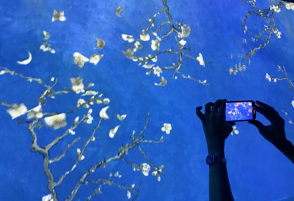 nayanamitter's tweet photo. “I don't know anything with certainty, but seeing the stars makes me dream.” 
#VanGogh #vangogh360 https://t.co/bPGQuohNgH
