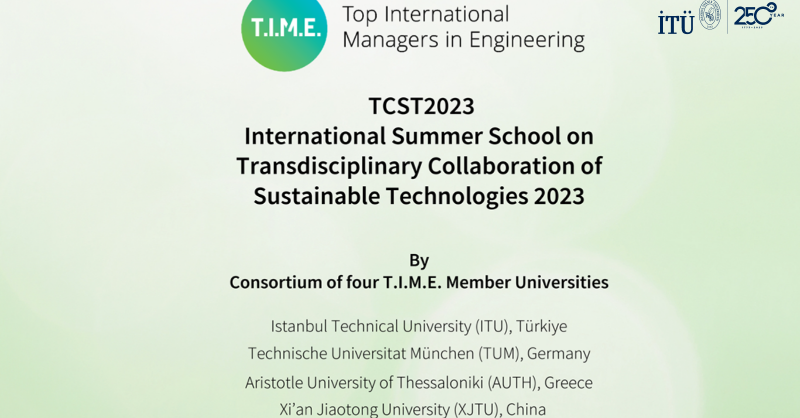 itu1773en's tweet photo. The “International Summer School on Transdisciplinary Collaboration of Sustainable Technologies (TCST)” funded by @timeassociation on 28 August – 8 September 2023 is waiting for all students, industrial partners, young researchers, and engineers.🐝📢