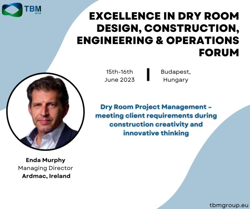 We're pleased to have Mr. Enda from @ArdmacLtd at 𝗧𝗕𝗠'𝘀 𝐄𝐱𝐜𝐞𝐥𝐥𝐞𝐧𝐜𝐞 𝐢𝐧 𝐃𝐫𝐲 𝐑𝐨𝐨𝐦 𝐃𝐞𝐬𝐢𝐠𝐧, 𝐂𝐨𝐧𝐬𝐭𝐫𝐮𝐜𝐭𝐢𝐨𝐧, 𝐄𝐧𝐠𝐢𝐧𝐞𝐞𝐫𝐢𝐧𝐠 & 𝐎𝐩𝐞𝐫𝐚𝐭𝐢𝐨𝐧𝐬 𝐅𝐨𝐫𝐮𝐦 taking place 𝐢𝐧 𝐁𝐮𝐝𝐚𝐩𝐞𝐬𝐭, 𝐇𝐮𝐧𝐠𝐚𝐫𝐲.

🔗tbmgroup.eu