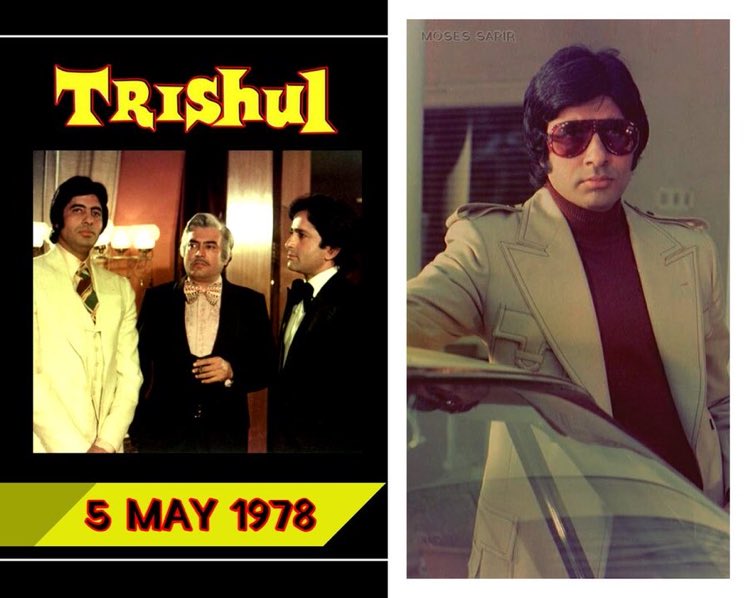 MosesSapir's tweet photo. 45 Years of super hit film 'Trishul'  
Dir by Yash Chopra @SrBachchan #AmitabhBachchan #ShashiKapoor #SanjeevKumar written beautifully by @Javedakhtarjadu &amp; #SalimKhan https://t.co/gviQ6IEcQW