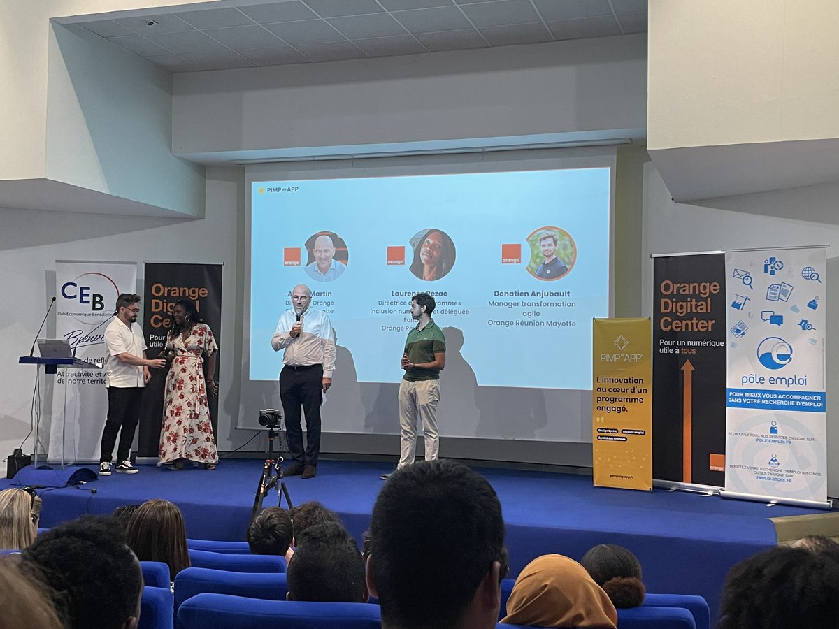 Laurent Martin-Blanc (@lmartinblanc) on Twitter photo Clôture de la deuxième session PilpMyApp #Orangedigitalcenter à la Réunion - 22 jeunes en immersion durant 2 semaines sur 4 problématiques concrètes d’entreprises <a href="/andremartin02/">Andre Martin</a> <a href="/LaurenceRezac/">laurence REZAC</a> Clôture de la deuxième session PilpMyApp #Orangedigitalcenter à la Réunion - 22 jeunes en immersion durant 2 semaines sur 4 problématiques concrètes d’entreprises <a href="/andremartin02/">Andre Martin</a> <a href="/LaurenceRezac/">laurence REZAC</a>