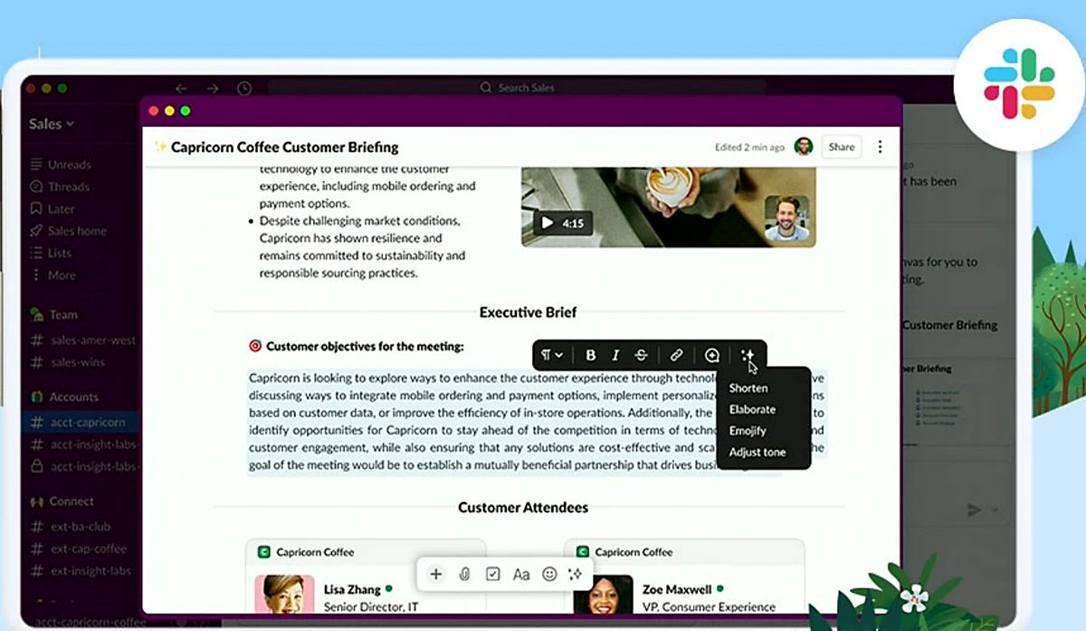 McGeeSmith's tweet photo. .@Salesforce Announces @Slack #GPT, Unlocks #ConversationaAI for Work < Use cases span Sales, Service, Marketing, Dev/IT, etc, w/capabilities GA, in beta, or pilot. Also partnering with @Accenture_US to accelerate the deployment of #generativeAI for #CRM
https://t.co/yDIfiFUKU1 https://t.co/LkDz73CvLN