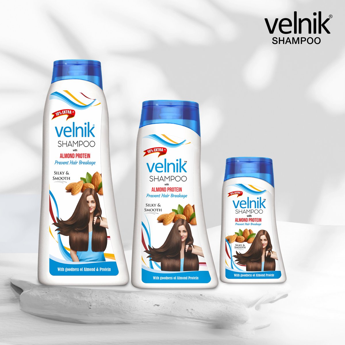 Velnik Shampoo with Vitamin E infused Almond Protein - the perfect nourishing blend for strong, and healthy hair.

#Velnik #VelnikShampoo #VelnikBrand #HairShampoo #Shampoo #SmoothHair #LongHair #SummerHairCare #LongHair #AntiDandruff #StrongHair #VelnikIndia