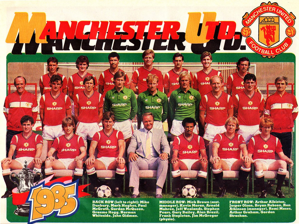 WhitesideOne's tweet photo. Manchester United 1985 https://t.co/2OzJncJz8X
