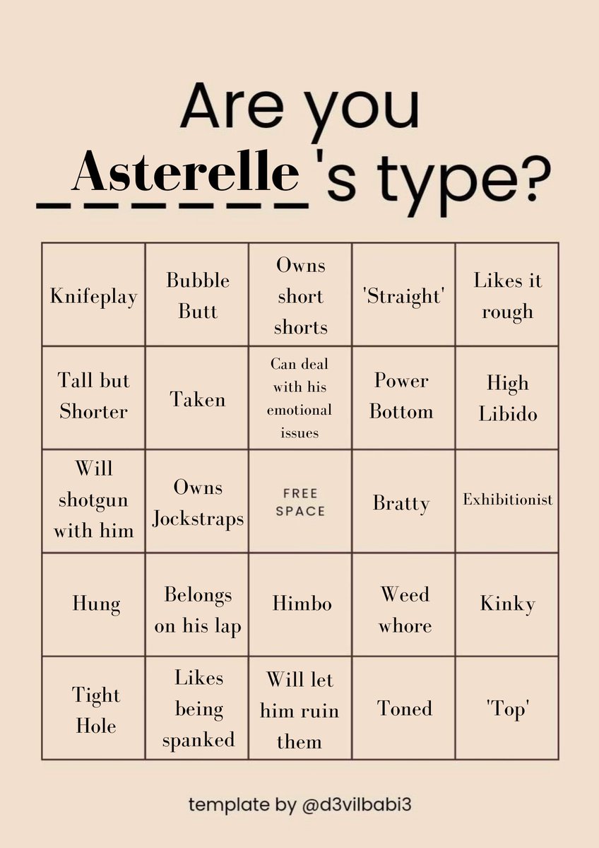 AsterelleB's tweet photo. |||:: Tried to make bingo hard but we'll see. 

Now to go see if I can find the blank version cus I lost it. https://t.co/ZQDtbh1g9H