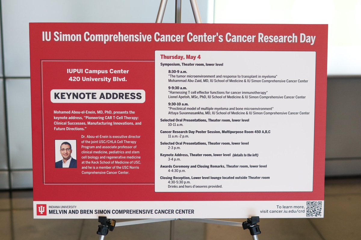 #CancerResearchDay is underway as students, fellows, and faculty at @IUPUI, <a href="/IndianaUniv/">Indiana University</a>, @PUCancerCenter, and the Harper Cancer Research Institute present their current cancer research efforts. #ResearchCuresCancer