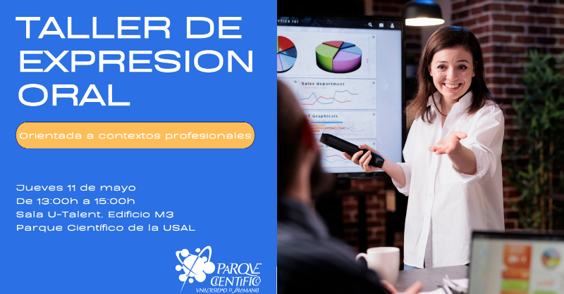 pcusal's tweet photo. #Workshop | Ven a nuestro TALLER DE EXPRESIÓN ORAL orientada a contextos profesionales y aprende técnicas para comunicar mejor tus proyectos 📢

🗓️ 11 de mayo
⏰ De 13:00 a 15:00h
📍 Sala U-Talent, Edificio M3

#Formacion #Comunicacion #Empresas #EventosPCUSAL
