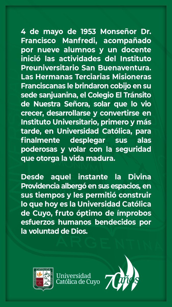 Universidad Católica de Cuyo tweet media