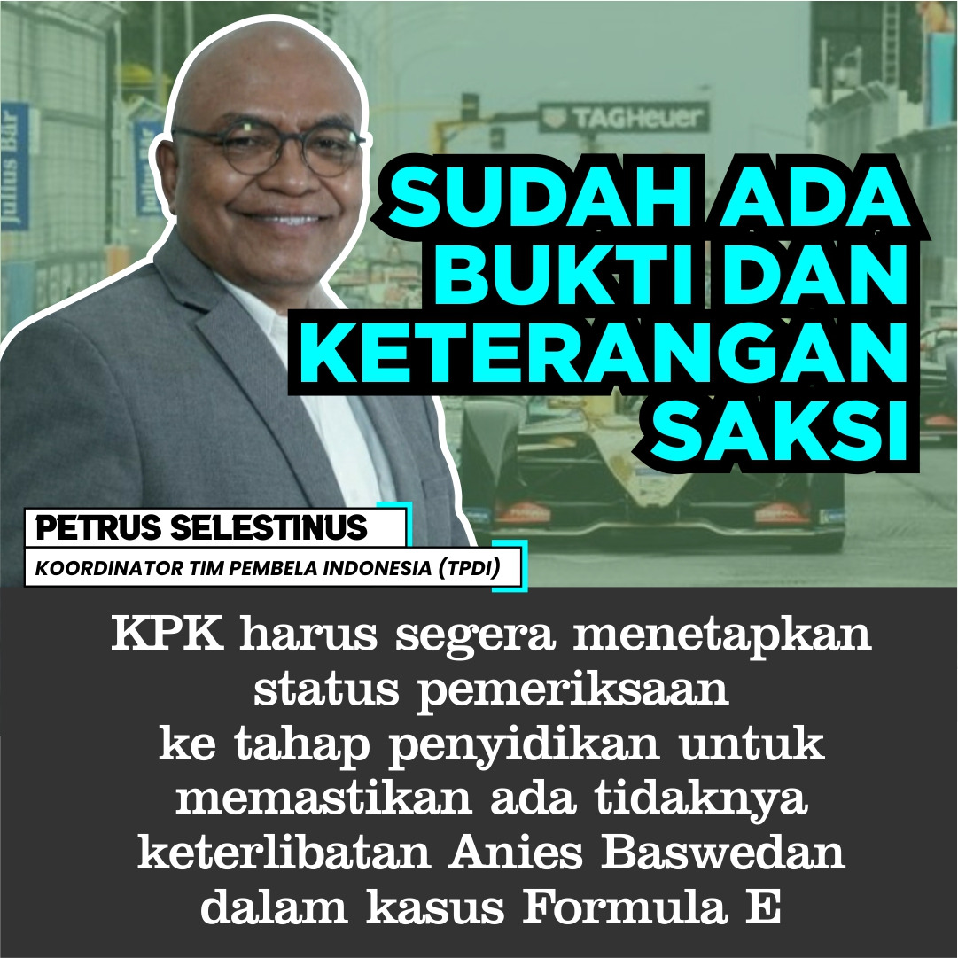 Bukti pelanggaran hukum nya sudah sangat jelas! #UsutKasusFormulaE