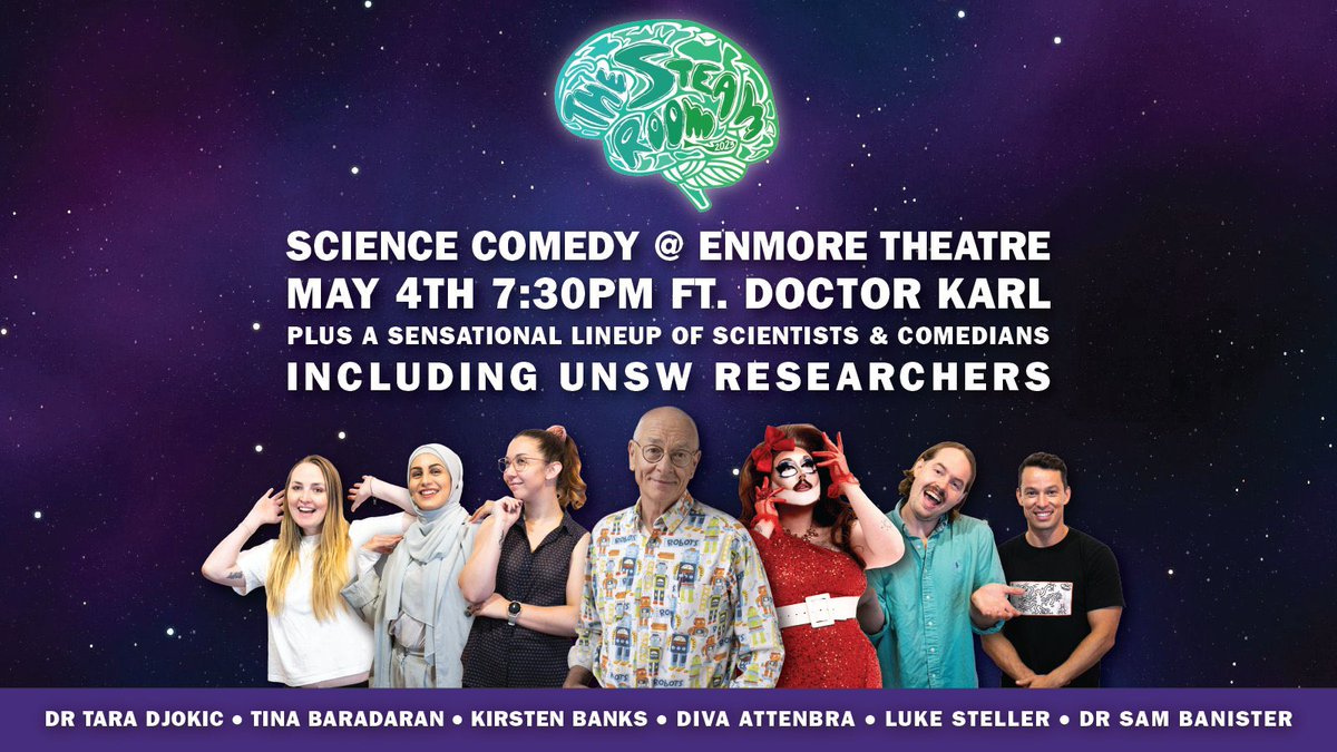 It was nice to see scientists turn their studies into a funny standup comedy. This is what I like to learn and to do properly. Great show tonight. Well done, all. #comedy #steamroom #science #research #phd