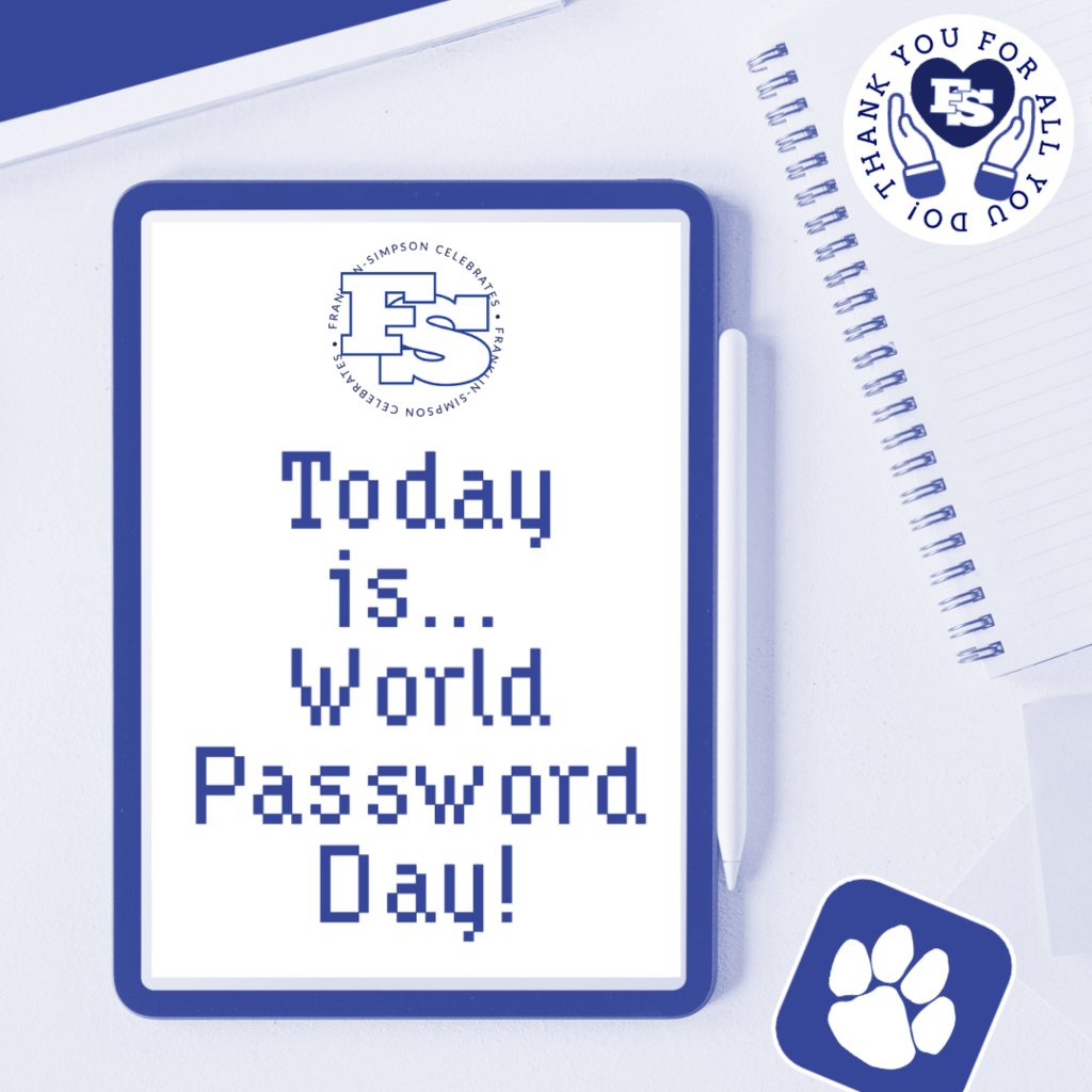 FS_Schools's tweet photo. Today we celebrate #WorldPasswordDay and give a shoutout to our #FSWildcats Technology Department for being the gatekeepers to our digital school lives. 👊🔒 Thank you for keeping our accounts secure, devices going, and the wifi strong! https://t.co/4zgjttdJGE