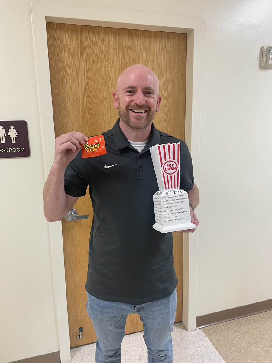 Congratulations to Mr. North on winning HPHS Movie Trivia “Anchorman.”  #hphstigers #hpsdtigers #hphsmovietrivia