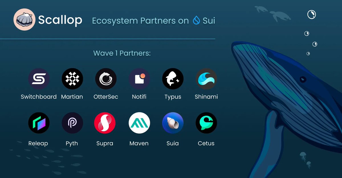 Scallop_io's tweet photo. (1/17)

We are pleased to announce

"Scallop Sui Ecosystem Partners Wave #1" 

- our first collaboration wave with 12 @SuiNetwork ecosystems projects, in a co-contribute effort for the #Sui ecosystem after the Sui Mainnet launching.

A Thread🧵
+ 
Retweet Giveaway - 100 $SUI💦 https://t.co/KOesL7dxAF