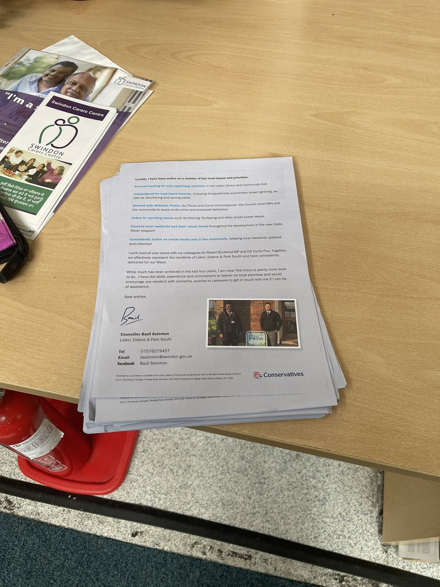 hewitson10's tweet photo. The electoral commission law is strictly NO campaigning inside polling stations, NO leaflets etc

3 times I’ve been down to mine &amp; our local Tory candidate has been spamming the polling station

So we reported him to the presiding officer

#ToryCorruption #LocalElections2023 https://t.co/if0RfBxjGs