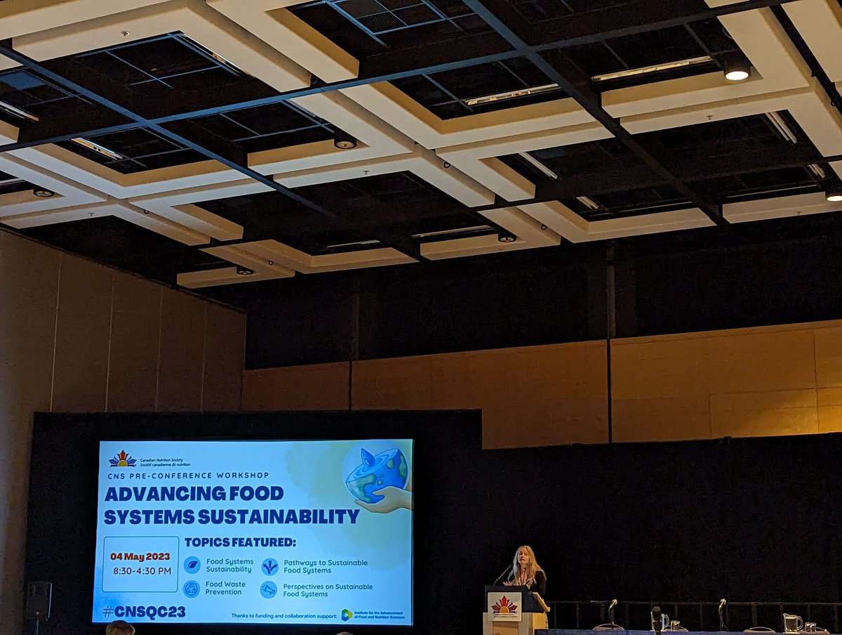 Excited to be attending the 2023 CNS Annual Conference in Quebec City. Starting with the Pre Conference Workshop - Advancing 
Food Systems Sustainability 
#CNSQC23