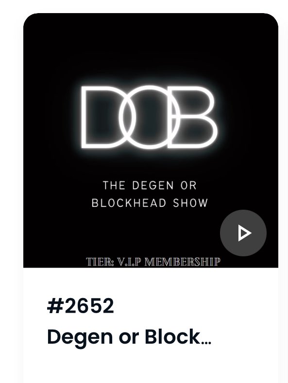 Mel M:President of The Degen or Blockhead Show LLC tweet media
