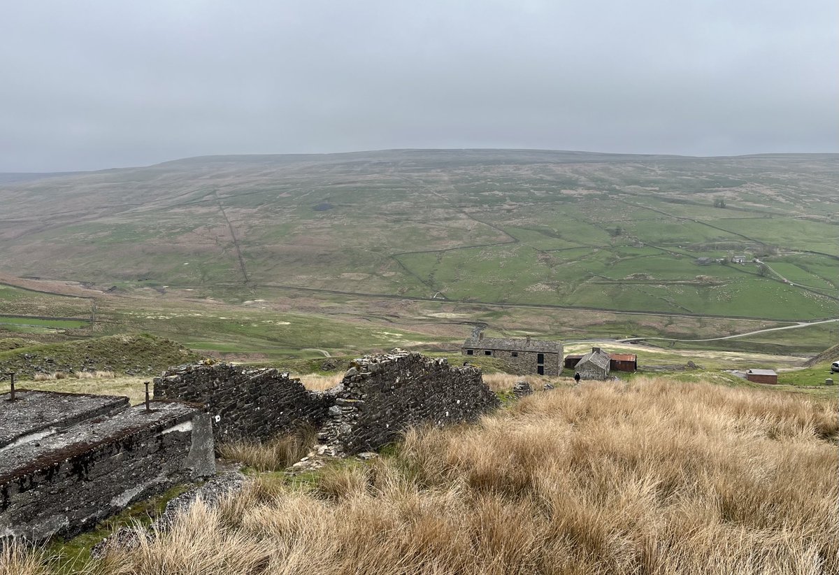 Remains of the water balance which once powered the winding gear at Coldberry Mine #Teesdale #northpenninesaonb