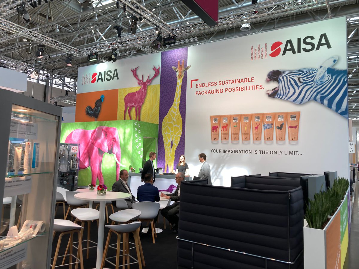 What a pleasure to be in Düsseldorf again!

#Interpack2023 is starting on a roll today and the entire #Aisa team is looking forward to your visit on our stunning booth C27 H8a, which holds many surprises!

#paper #sustainability #paperpackaging #packaginginnovation