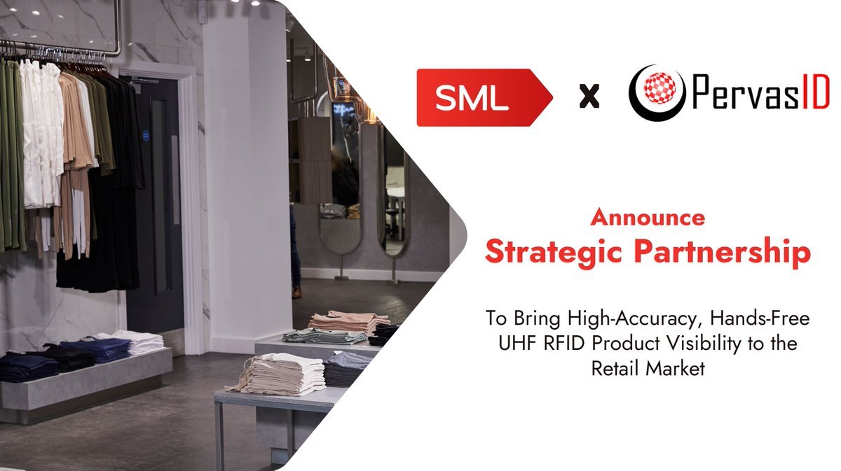 PervasID and SML announce strategic partnership to bring High-Accuracy, Hands-Free UHF RFID Product Visibility to the Retail Market!
