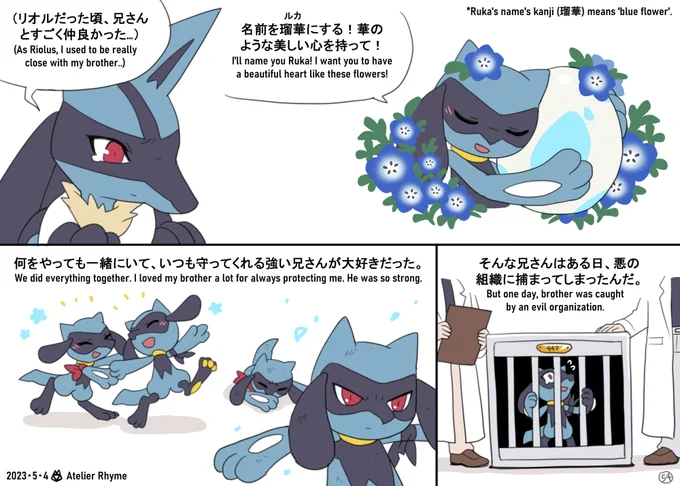 【ゼラオラ観察日記 / Studying my Zeraora 】 左→右 / Left→Right (Page 54) リオル / Riolu  全ページ / All  