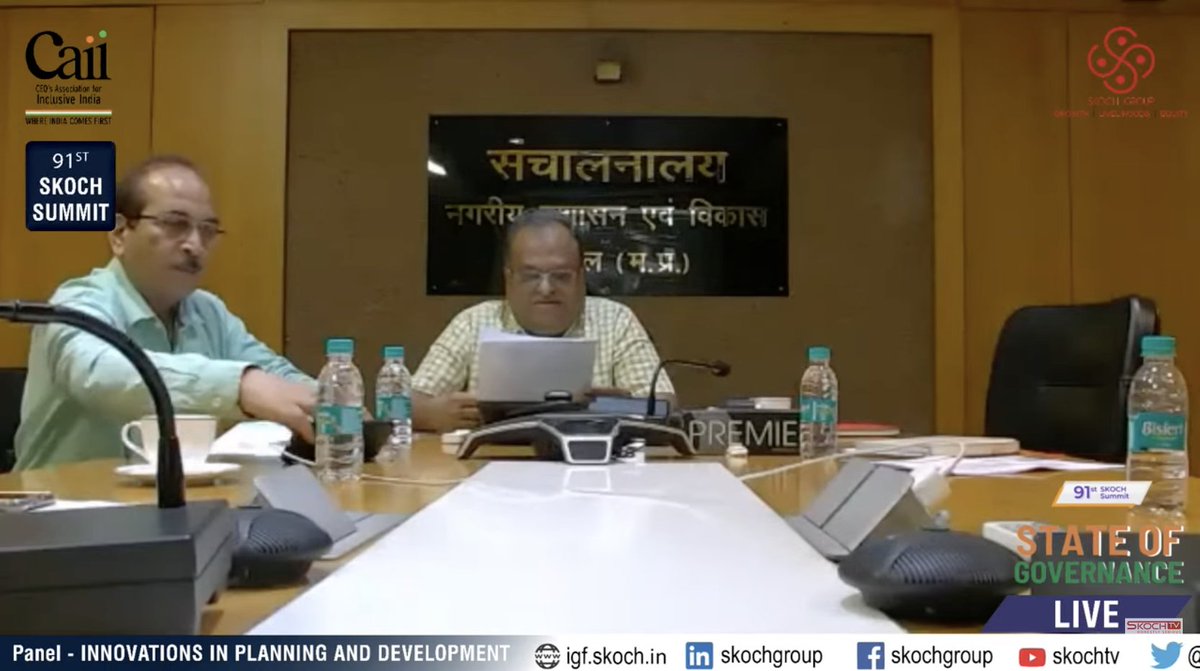 BNBccc8's tweet photo. "There is a rapid growth of urban population and Madhya Pradesh is no exception in that case."- Mr P C Jain, speaking live at #StateOfGovernance on behalf of Mr Bharat Yadav.

91st #SKOCHSummit #SKOCH @MpudcB https://t.co/SuaHaf9C5r