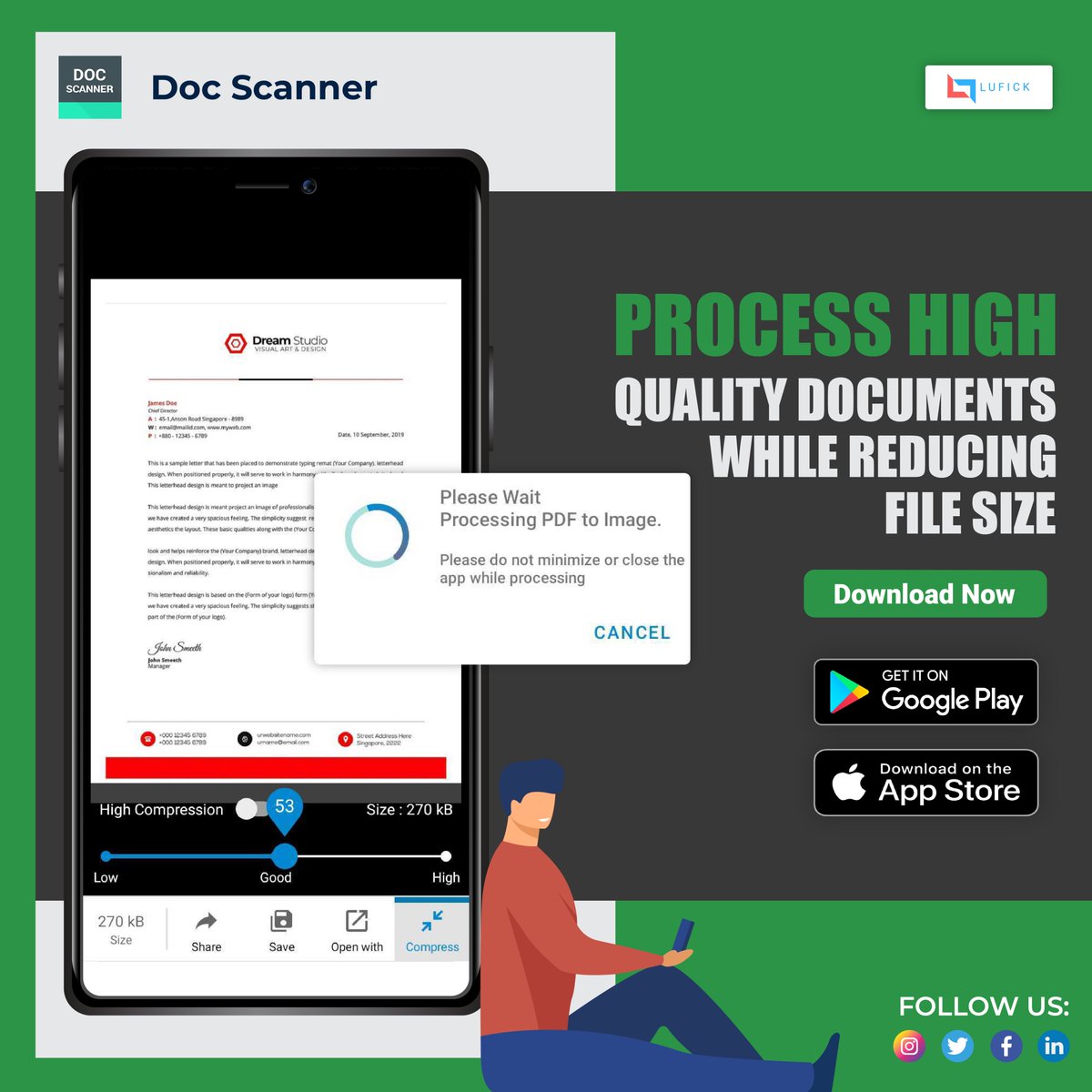 Lufick3's tweet photo. Compress the documents with high quality only with the Document Scanner app.
Download the Document Scanner App Today.
Available on Play Store and Apple Store
https://t.co/YDftoDeE6U

#DocumentScanner #Onlinepdf #lufick #Pdfscanner #scansafe #portablescanner #documentscanning https://t.co/gPKKIC5LoK
