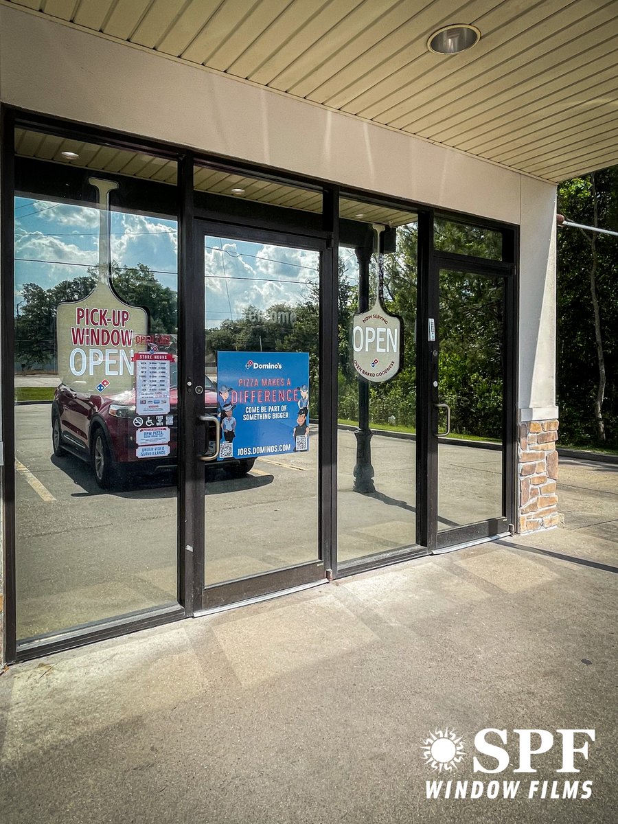 SPFWindowFilms's tweet image. We travel all over the south to help make RPM Pizza (Dominos) more energy effecent.  It&apos;s a gift and opporutiny we appreaciete. #3MWindowFilm #SPFWindowFilms-Interested in something like this? Call and talk to one of our team members! Office 601-255-0257