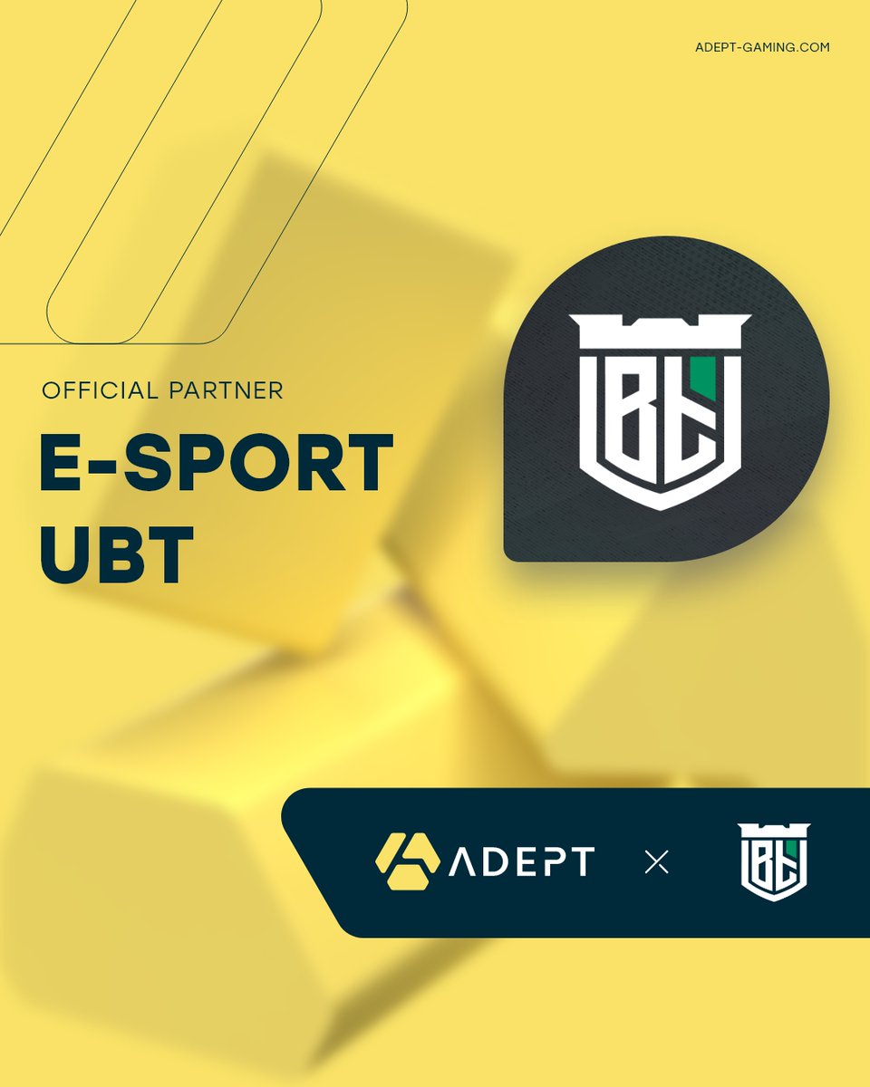 🎉 We’re proud to be partnering with @esportubt to help advance esports and support the local community. Equipping players with top tier gear is just the start! 💪 #starttoadept