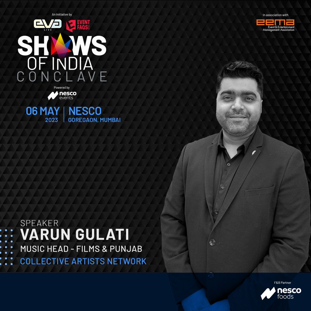 We’re are excited to announce Varun Gulati, Music – Head Films & Punjab, Collective Artist Network to the #ShowsOfindia. Varun worked with DCA & Exceed Entertainment as a Music- Head.