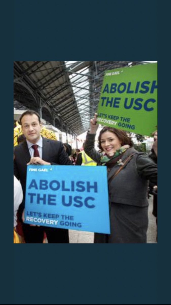<a href="/FineGael/">Fine Gael</a> <a href="/LeoVaradkar/">Leo Varadkar</a> Abolish USC for all .. make it pay to work again