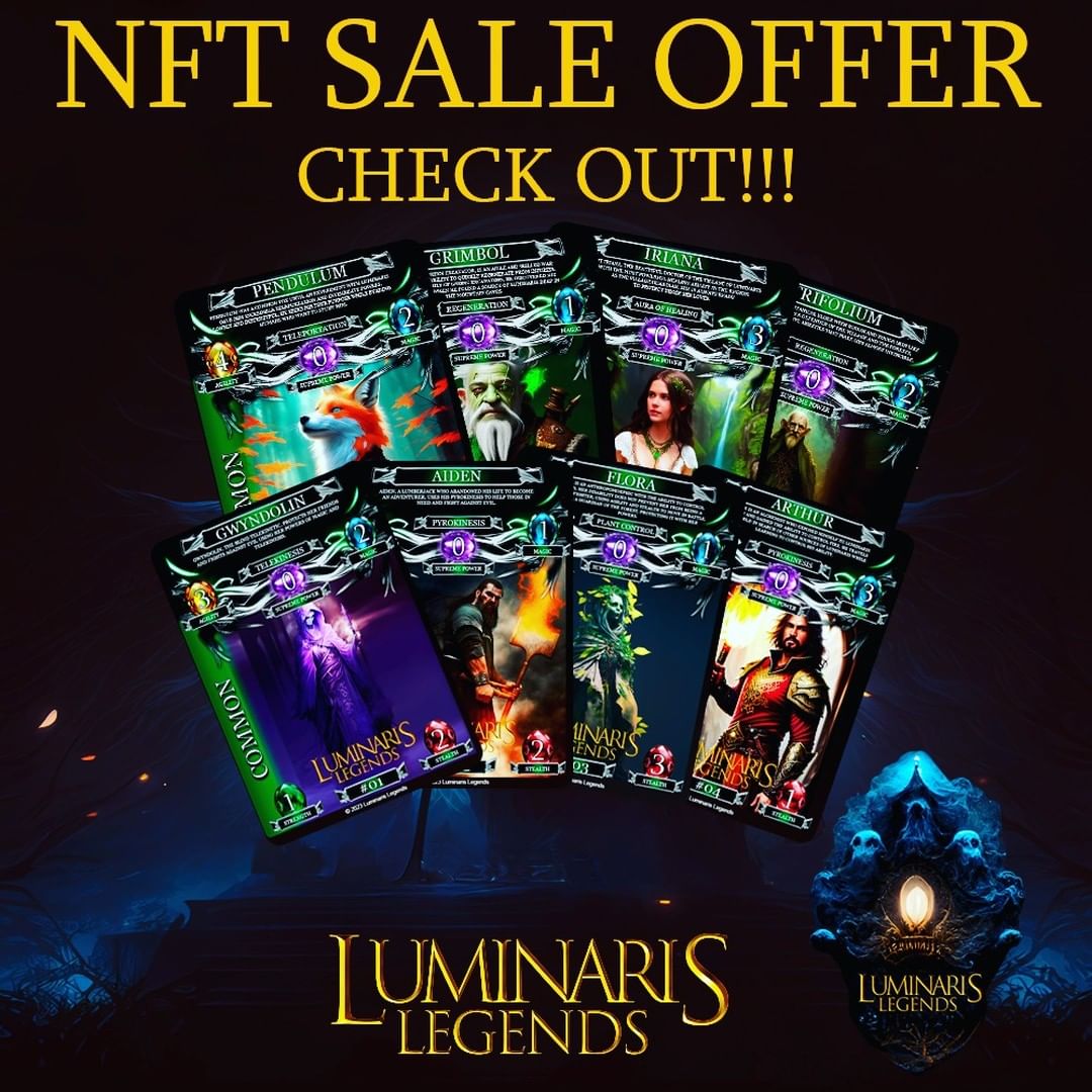NftLuminaris's tweet photo. Don't miss out on this limited-time offer!
Get your hands on the Luminaris Legends NFT Trading Cards for just 0.003 ETH on Opensea and Rarible.
#NFT
#LuminarisLegends
#Opensea
#tradingcards
#NFTcollectors
#cryptoart
#digitalcollectibles
#blockchain
#cryptoassets
#RaribleNFT https://t.co/kWQjESHyM9