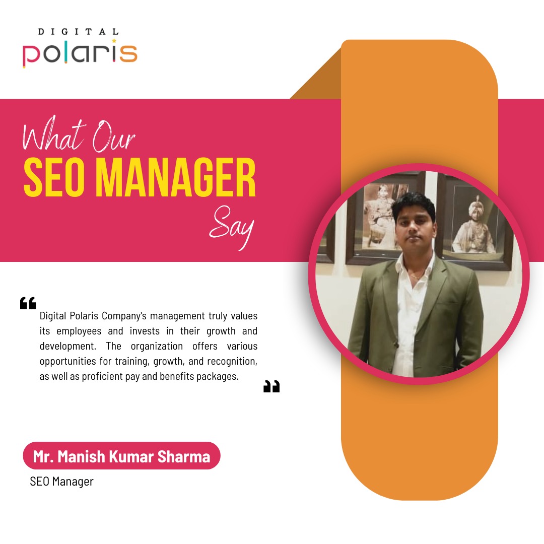digitalpolaris1's tweet image. Here&apos;s our #SEO_Manager Mr. Manish Kumar Sharma!

Meet our #SEO_Manager, His #creativity and #innovative thinking help us to overcome #challenges and achieve #success.

Thank you for your valuable #contributions