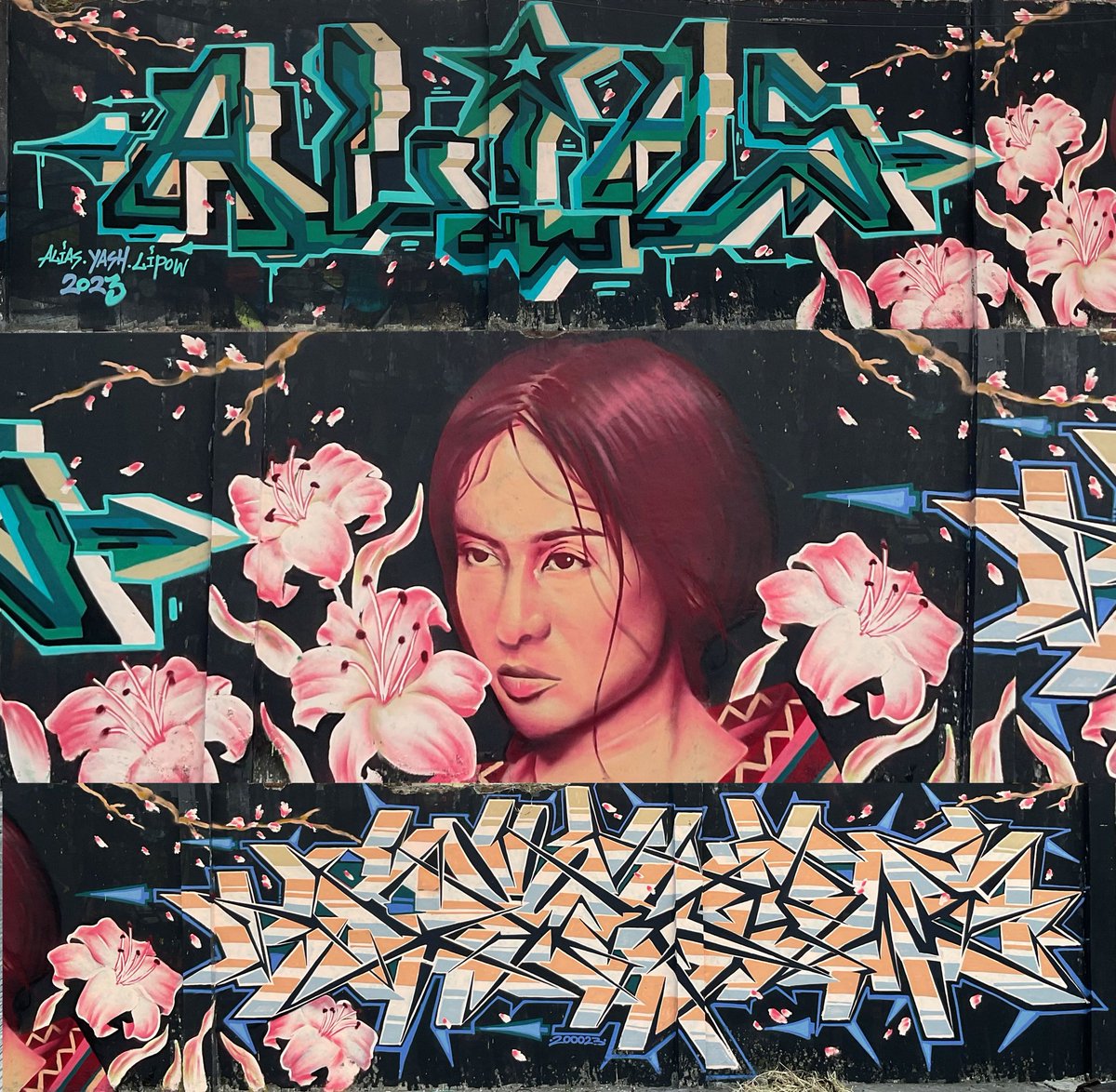 aliastiga's tweet photo. Full Wall with yash &amp; @lifalief #graffiti https://t.co/EssTiudINM