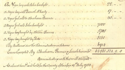 Fairfax Court Slavery Index captures the names of enslaved people in northern VA probate records, including those held in bondage by the Custis family and other VA gentry. Explore at jsdp.enslaved.org/fullDataArticl… and jsdp.enslaved.org/fullDataArticl… by H Bollinger, @WalterHawthorne, and team.