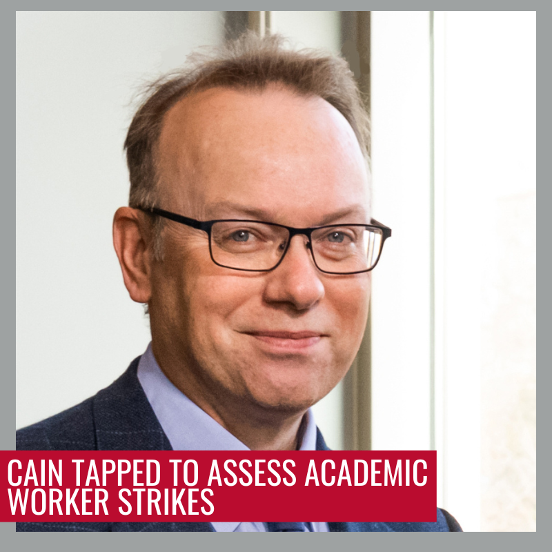 McBee's @TimothyRCain was tapped by multiple media outlets for his expertise on unionization to better understand and convey the recent events in higher education. (1/4)